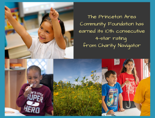 Princeton Area Community Foundation Earns 10th Consecutive  4-Star Rating from Charity Navigator