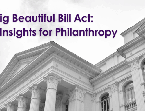 One Big Beautiful Bill Act: Three Insights for Philanthropy